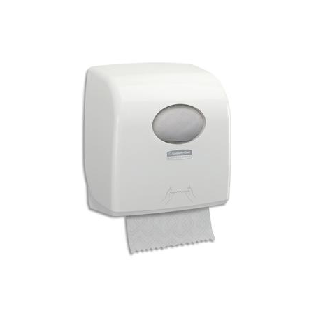 AQUARIUS Distributeur Slimroll Blanc en plastique, pour essuie-mains en rouleaux L32,4 x H29,7 x L19,2 cm