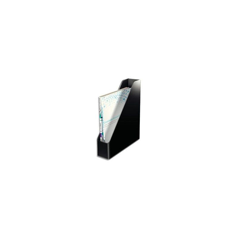 LEITZ Porte-revues Dual Noir anthracite métallisé - Dimensions : H31,8 x P27,2 cm. Dos 7,3 cm