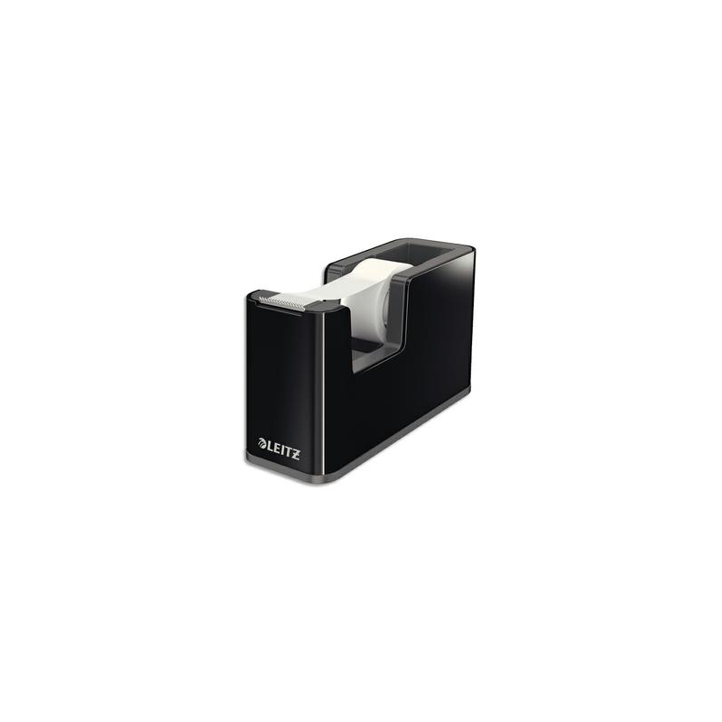 LEITZ Dévidoir Dual Noir anthracite métallisé livré avec ruban adhésif transparent L12,6 x H5,1 x P7,6 cm
