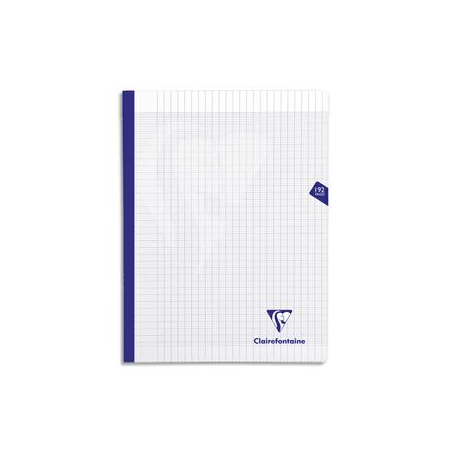 CLAIREFONTAINE Cahier MIMESYS brochure cousue 192 pages Séyès 24x32. Couverture polypropylène incolore