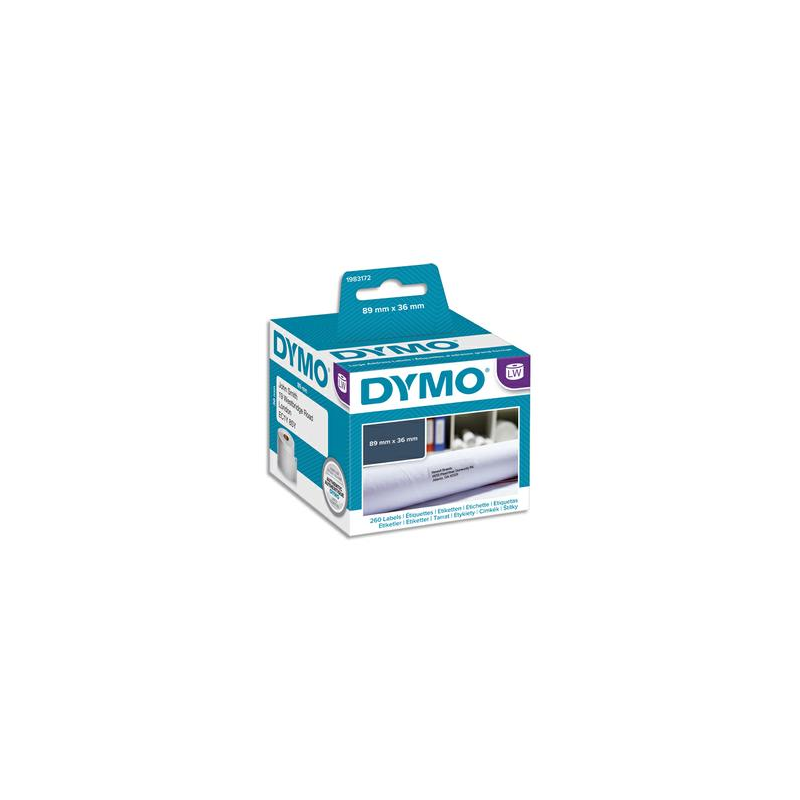 DYMO Boîte de 260 étiquettes LW addresse grand format petit volume 89x36mm 1983172