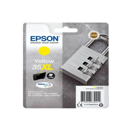 EPSON Cartouche Jet d'encre Jaune XL cadenas C13T35944010