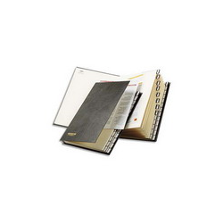 EXACOMPTA Trieur numérique 31 compartiments Noir, couverture rigide plastifiée, onglets en plastique