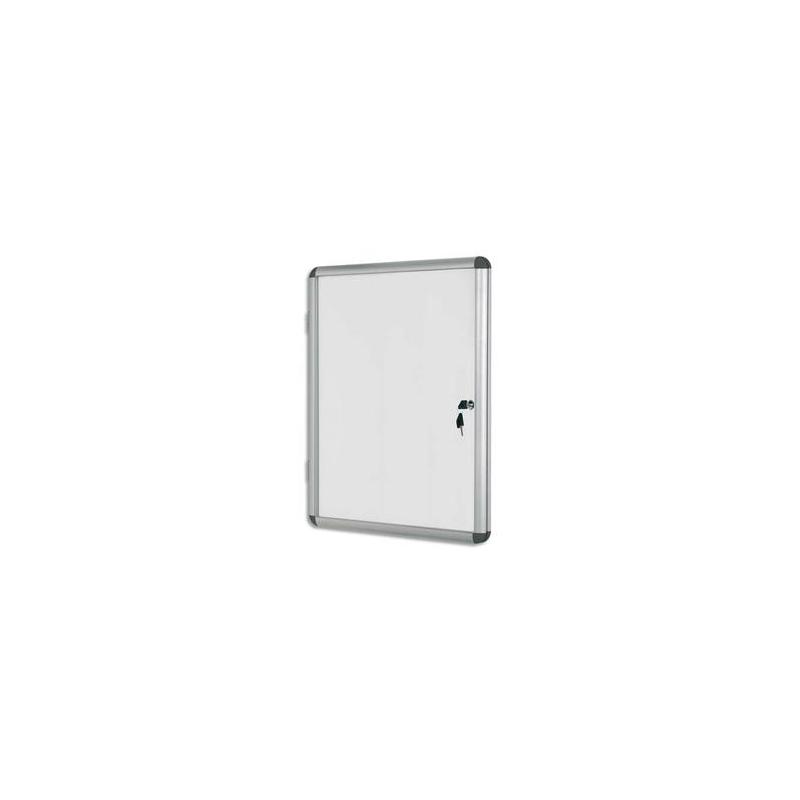 BI-OFFICE Vitrine d'intérieur en aluminium, surface magnétique - Format : 98,1 x 72 cm