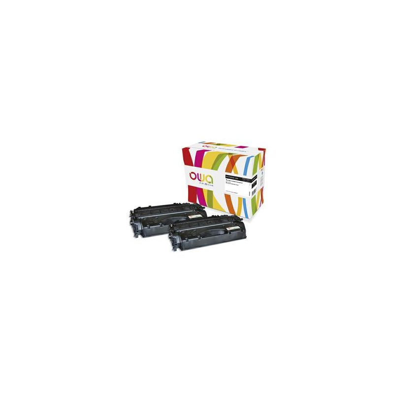 OWA Pack de 2 toners compatibles Noir HP CF280XD K35590OW