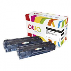 OWA Pack de 2 toners compatibles Noir HP CE285AD/CNO EP725 K35354OW
