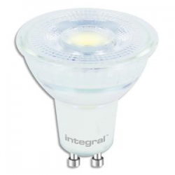 INTEGRAL Spot LED GU10, 4,7 Watts équivalent 53 Watts, 4000 Kelvin 425 Lumens