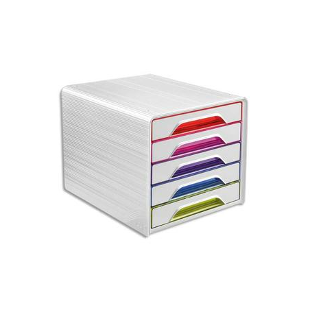 CEP Module de classement SMOOVE Multicolore, 5 étages, format 24 x 32 cm, L36 x H27,1 x P28,8 cm