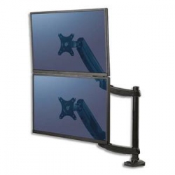 FELLOWES Bras porte écran double vertical à pince Platinum Series 8043401