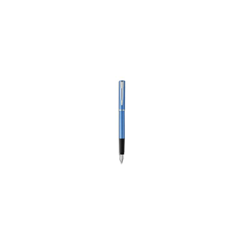 WATERMAN Stylo plume Allure Bleu, pointe moyenne encre Bleue