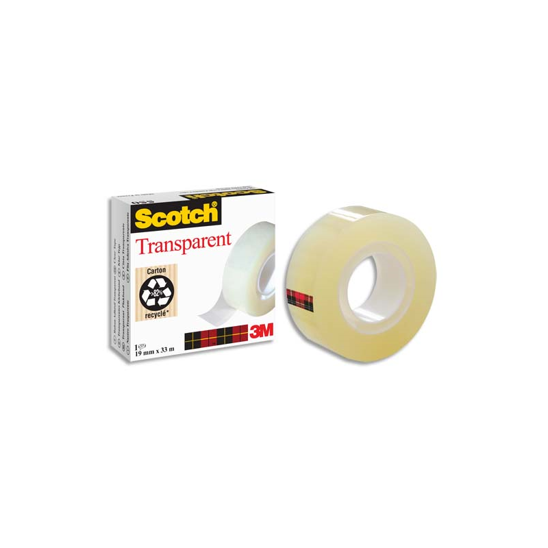 SCOTCH Ruban adhésif transparent 15mm x 66m en sachet individuel 550