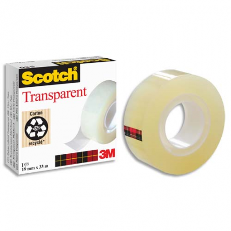 SCOTCH Ruban adhésif transparent 15mm x 66m en sachet individuel 550