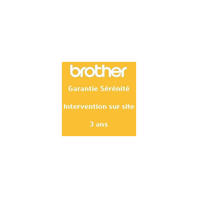 BROTHER Garantie sérénité 3 ans intervention sur site GSER3ISF ZWOS03047