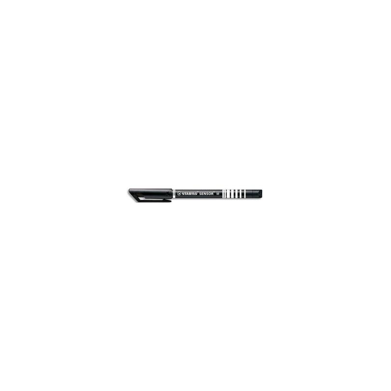 STABILO Stylo-feutre Sensor, pointe moyenne 0,7 mm. Noir