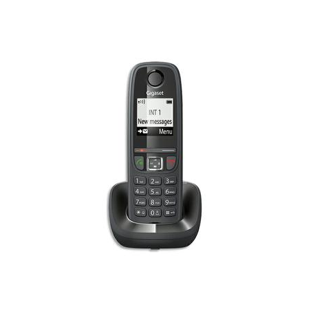 GIGASET Téléphone sans fil AS470 solo Noir S30852H2509N101
