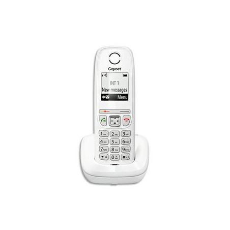 GIGASET Téléphone sans fil AS470 solo Blanc S30852H2509N102