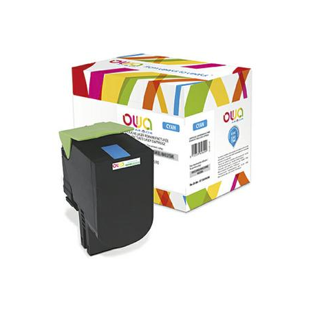 OWA Cartouche compatible Laser Cyan LEXMARK 70C2HC0 K15823OW