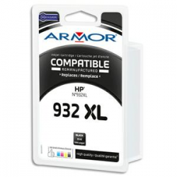 ARMOR Cartouche compatible Jet d'encre Noir HP 932XL B20425R1