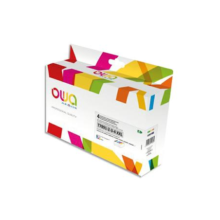 OWA Pack de 4 cartouches compatibles Jet d'encre Noir, Cyan, Magenta, Jaune EPSON T7891/2/3/4 K10435OW