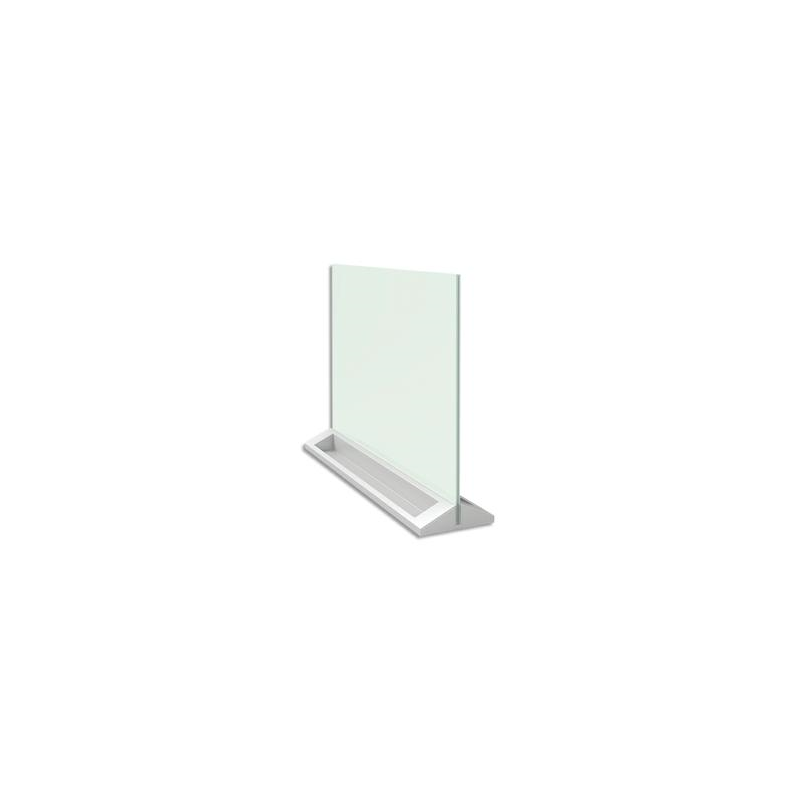 NOBO Tableau verre de bureau Diamond double face, magnétique +1 marqueur. Format L60 x H45 cm x P3 cm