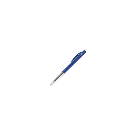 BIC Stylo à bille pointe moyenne rétractable encre Bleue corps plastique couleur M10
