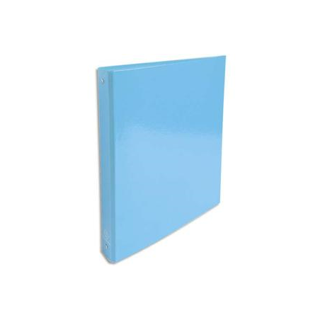 EXACOMPTA Classeur 4 anneaux Ø30mm IDERAMA en carte 18/10ème. Dos 4 cm, format A4. Coloris Bleu clair