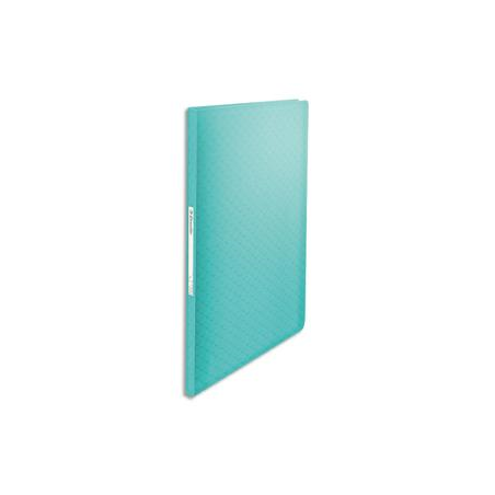 ESSELTE Protège-documents Colour ice 60 pochettes, 120 vues, en polypropylène 5/10ème. Coloris Bleu