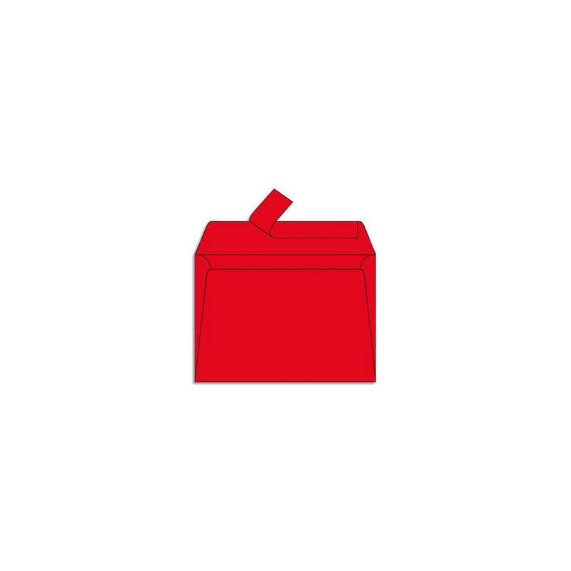 CLAIREFONTAINE Paquet de 20 enveloppes 120g POLLEN 11,4x16,2cm (C6). Coloris Rouge groseille