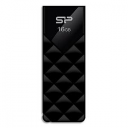 SILICON POWER Clé USB 2.0 U03 16Go Noir Glossy SP016GBUF2U03V1K