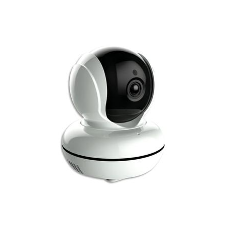 LIFEBOX Caméra connectée Smart CE Blanc, photo, port USB, 355d angle 90d, 1080 pixel, portée 10m, 9x7 cm