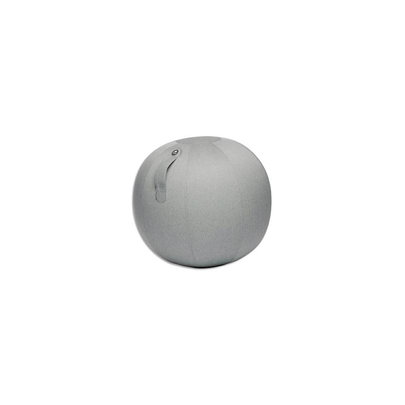 ALBA Ballon Ball Move Up Gris clair, résistant, anti-éclatement, gonflable, poignée de transport, D65 cm