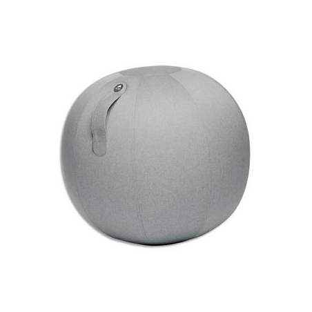 ALBA Ballon Ball Move Up Gris clair, résistant, anti-éclatement, gonflable, poignée de transport, D65 cm
