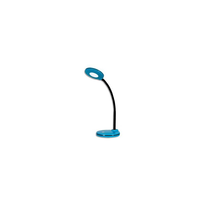 HANSA Lampe led Splash Lagoon,avec variateur. Dim. Tête D10,5 cm, bras flexible H32 cm, socle D13 cm