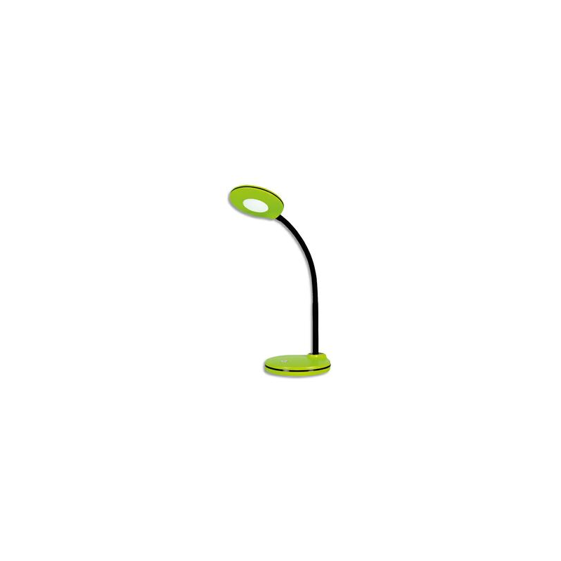 HANSA Lampe led Splash Kiwi,avec variateur. Dim. Tête D10,5 cm, bras flexible H32 cm, socle D13 cm