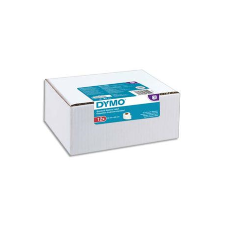 DYMO Pack de 12 étiquettes LW standard adresse 28 x 89 mm 2093091