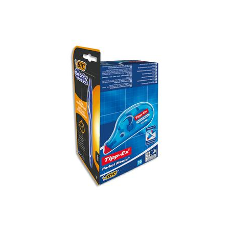 BIC Pack de 10 Pocket Mouse 4,2 mm x 10 m + 1 Gelocity Quick Dry Bleu sous blister offert