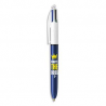 BIC Stylo bille 4 couleurs MESSAGE Who is the Boss. Pointe moyenne rétractable et rechargeable