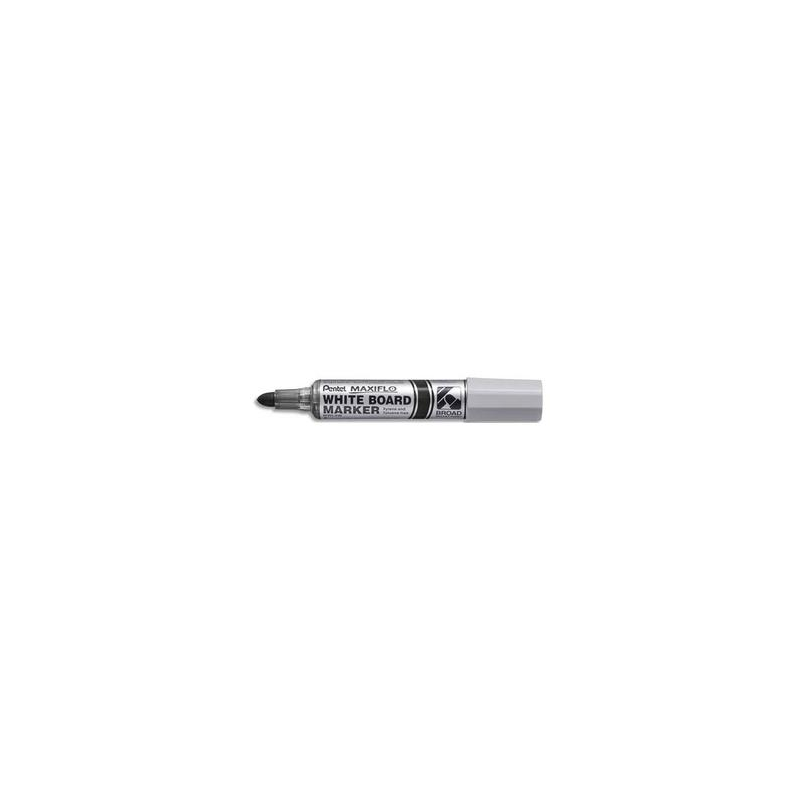 PENTEL Marqueur effaçable à sec MAXIFLO pointe ogive extra-large 4 mm. Encre Noire