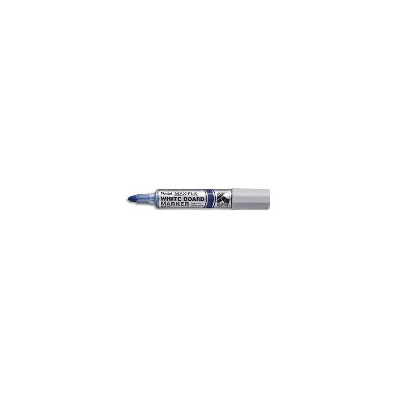 PENTEL Marqueur effaçable à sec MAXIFLO pointe ogive extra-large 4 mm. Encre Bleue