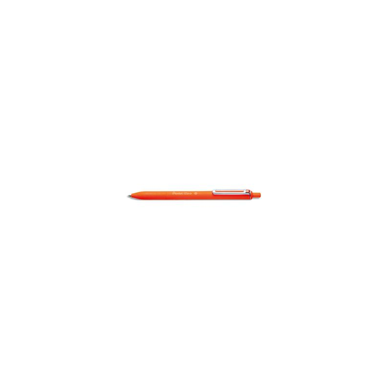 PENTEL Stylo bille iZee rétractable. Pointe 1 mm. Encre rechargeable Orange