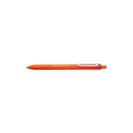 PENTEL Stylo bille iZee rétractable. Pointe 1 mm. Encre rechargeable Orange