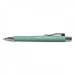 FABER CASTELL Stylo-bille POLY BALL, pointe XB, encre bleue, corps vert menthe