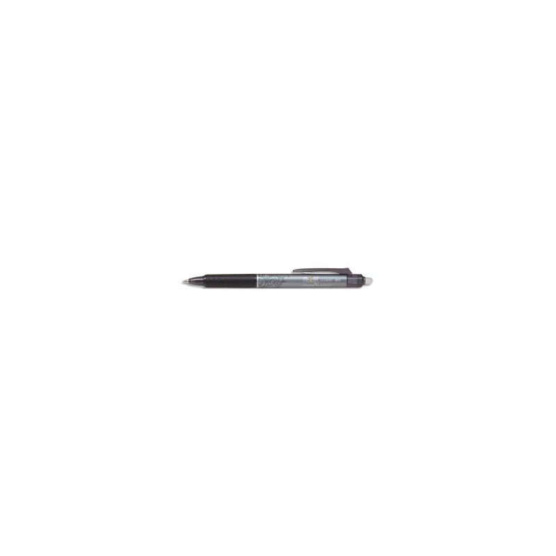 PILOT Roller FriXion Clicker pointe fine rétractable 0,5 mm. Encre thermosensible effaçable Noire