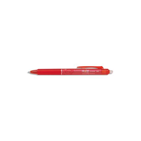 PILOT Roller FriXion Clicker pointe fine rétractable 0,5 mm. Encre thermosensible effaçable Rouge