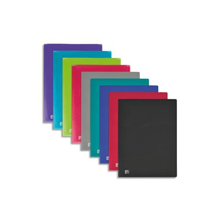 OXFORD Protège-documents OSMOSE A4 PP 120 vues 60 pochettes. Coloris assortis 9 couleurs