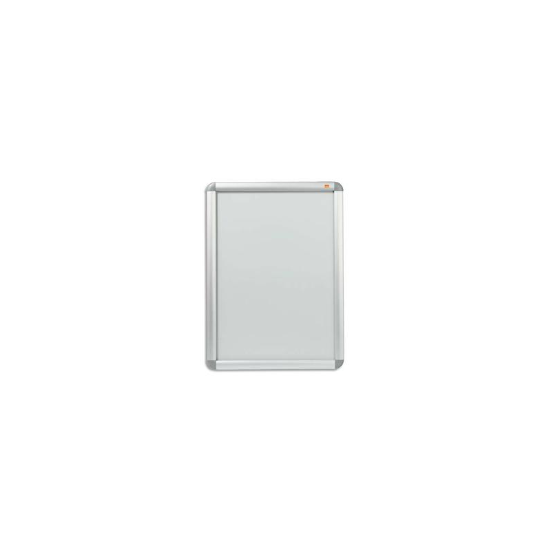 NOBO Vitrine cadre clipsable en aluminium et écran anti-reflet en PVC. Format A2
